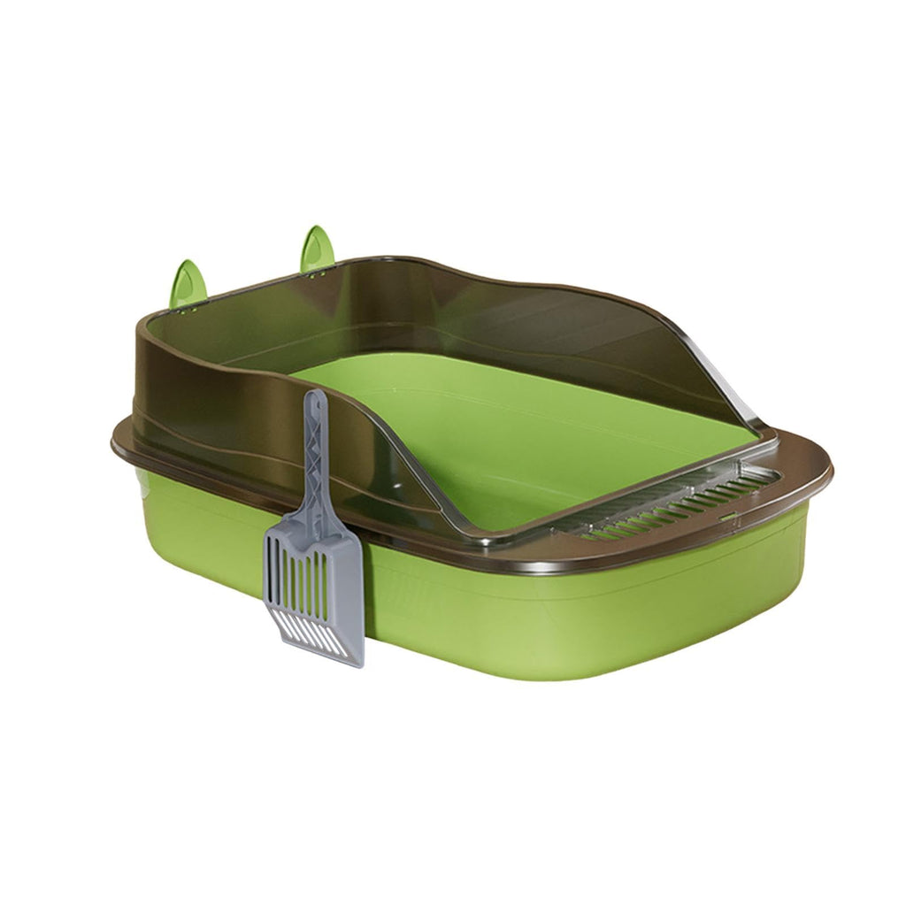 Green Semi Closed Sifting Cat Litter Box V312