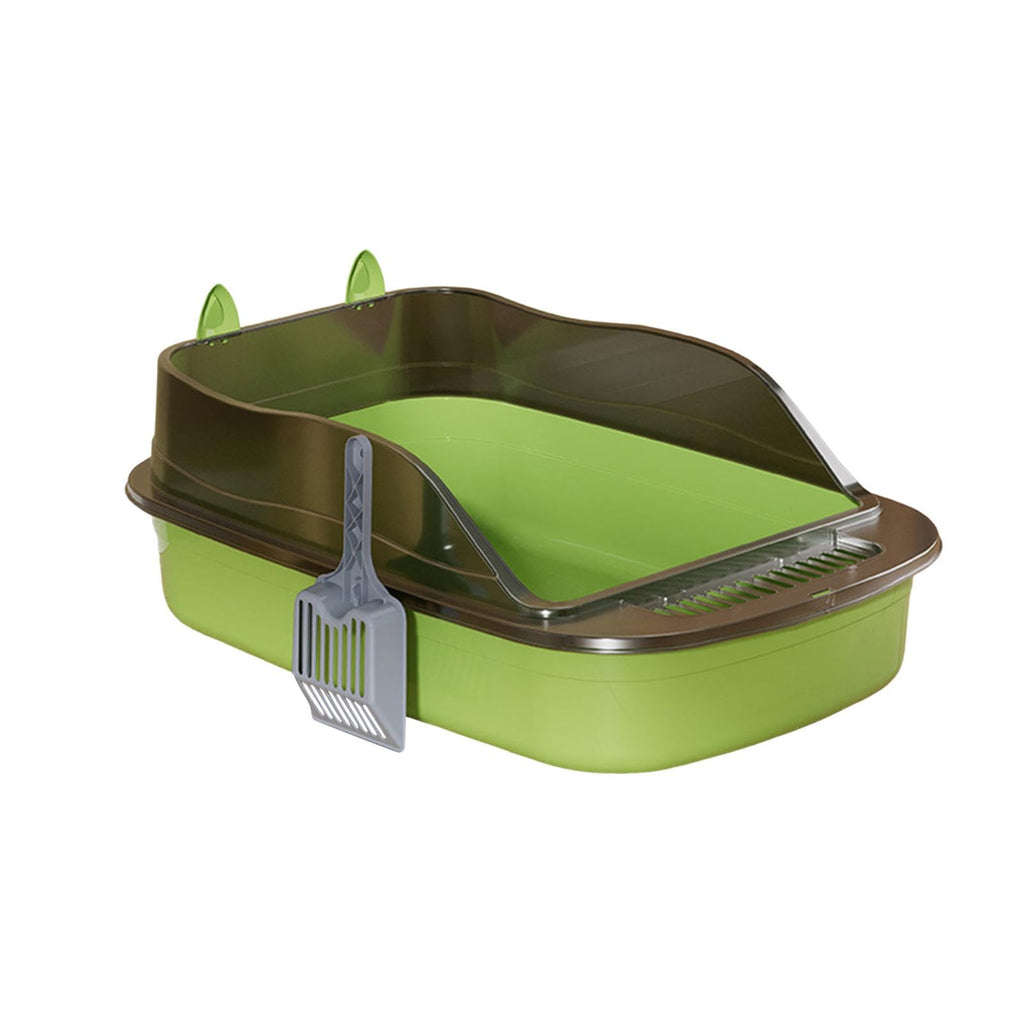 Green Semi Closed Sifting Cat Litter Box V312