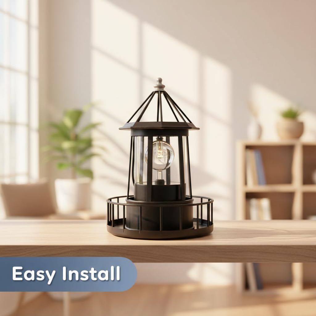 Solar Lighthouse Lamp IP65 Waterproof Outdoor Solar Light O570610