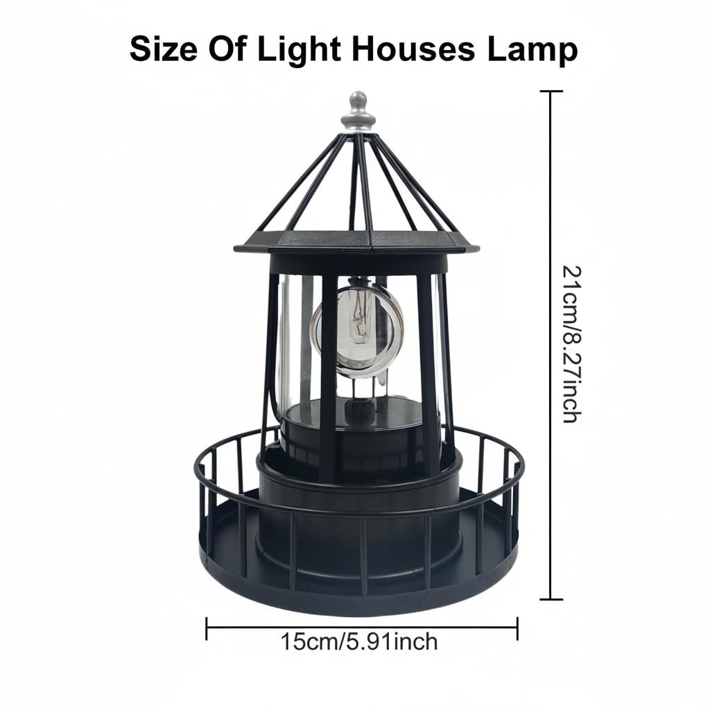 Solar Lighthouse Lamp IP65 Waterproof Outdoor Solar Light O570610