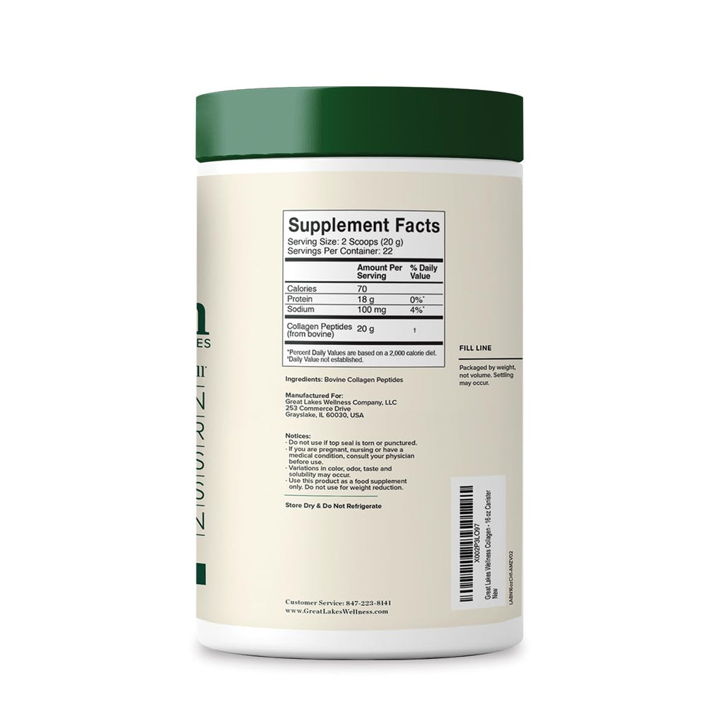 Collagen Peptides Powder Unflavored 16 oz K296