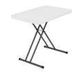 Adjustable Folding Laptop Table TV Tray, 30 Inch, White Granite V3993