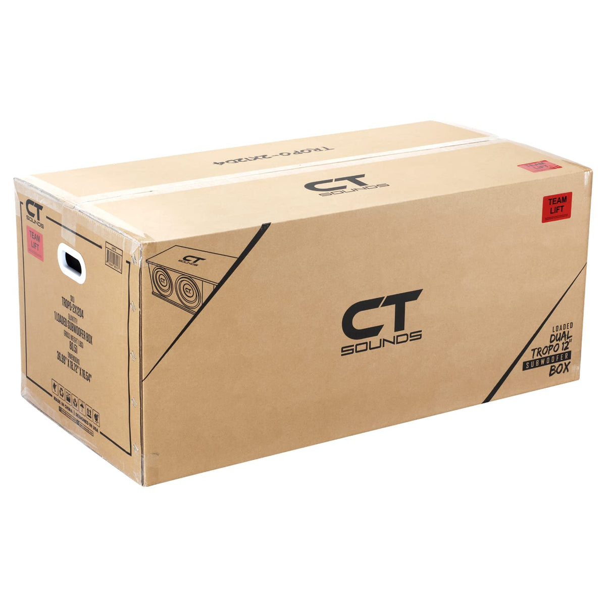 Dual 12” 2600W Ported Car Subwoofer Box Z4488