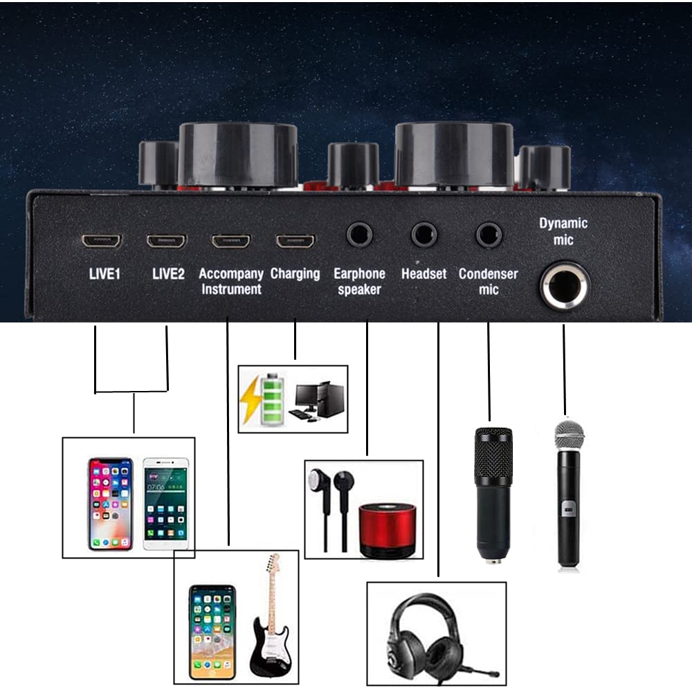 Condenser Microphone Bundle with Voice Changer Z72417