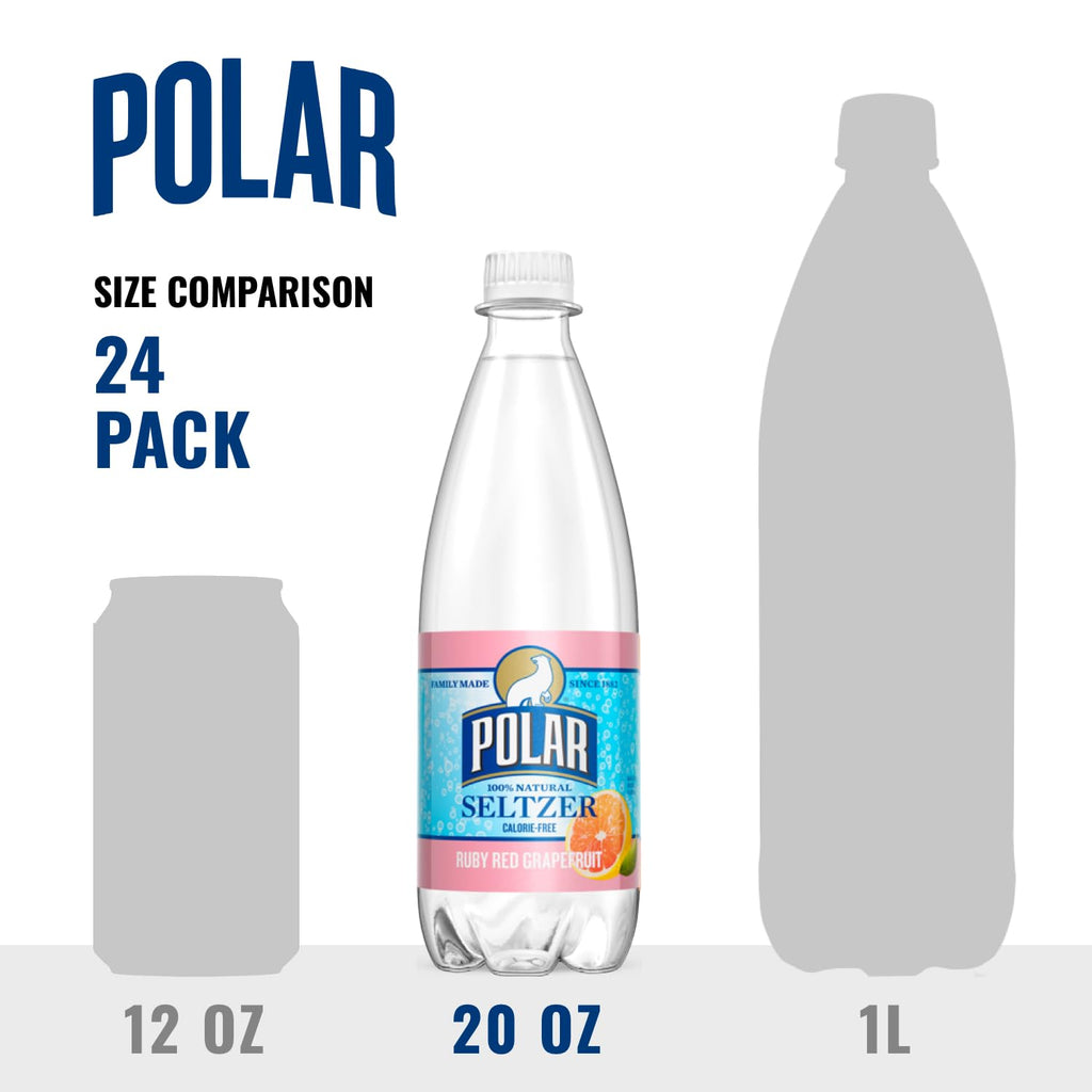 Ruby Red Grapefruit Sparkling Water, 20 fl oz, 12 Pack E2705