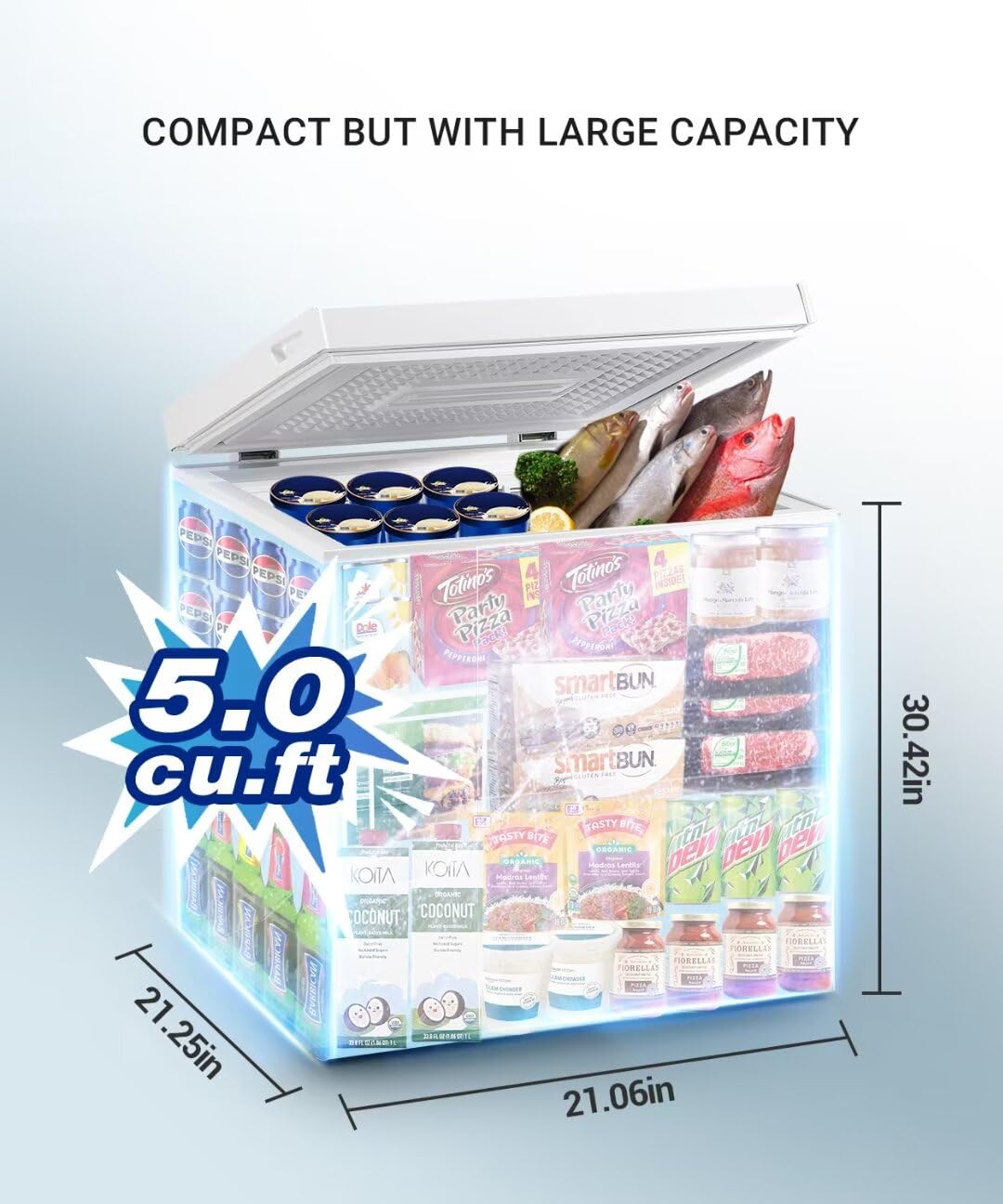 5.0 cu.ft Chest Freezer with Temperature Control B3935