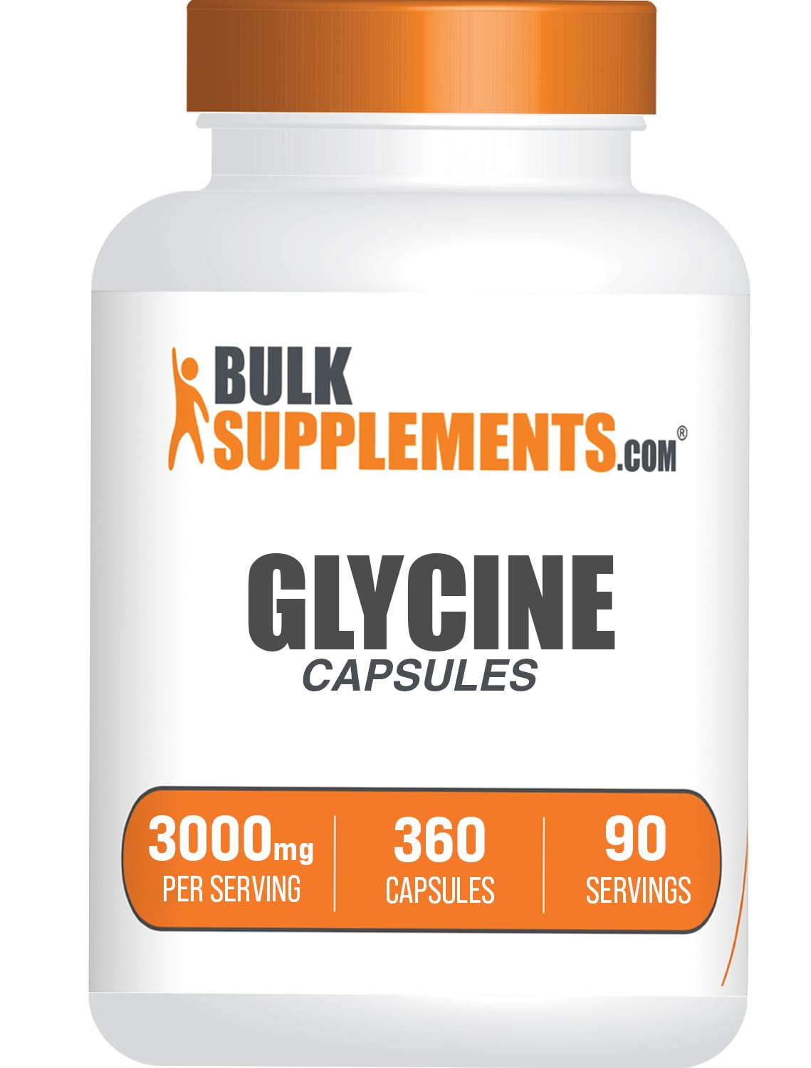 Glycine Capsules 3000mg Gluten Free 360 Count V411775