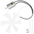 6 Inch White RV Vent Fan Blade with 12V D-Shaft Motor C16172