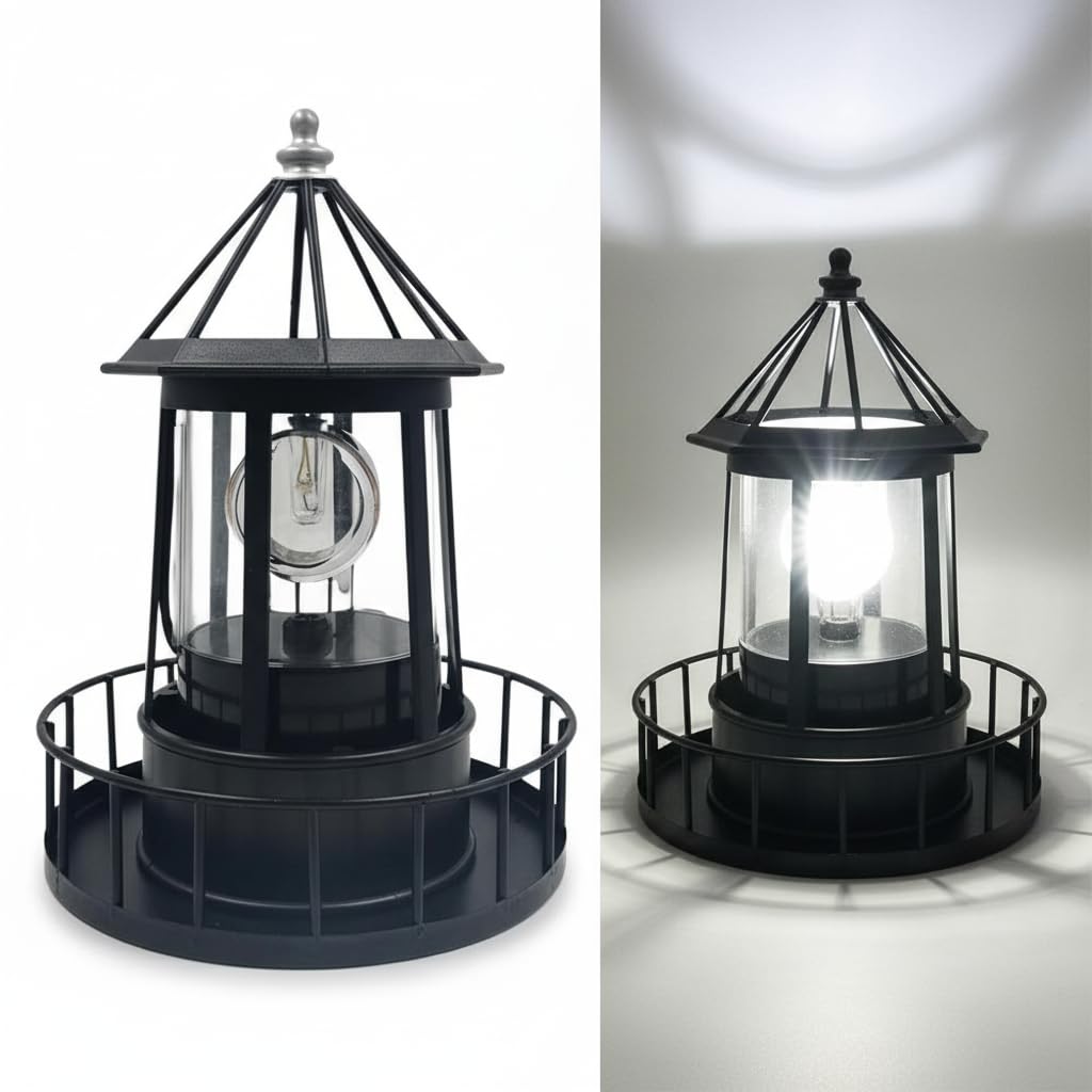 Solar Lighthouse Lamp IP65 Waterproof Outdoor Solar Light O570610