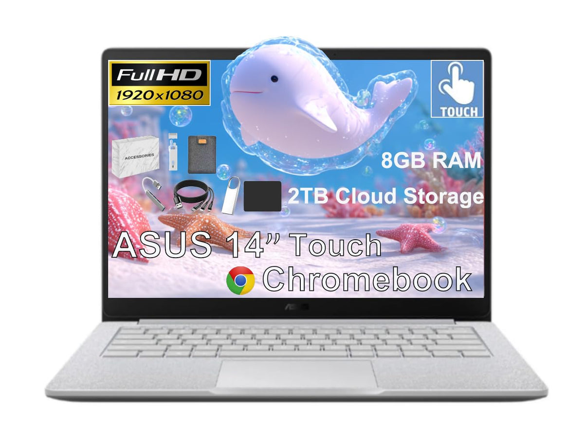 14" FHD Touchscreen Chromebook, 8GB RAM, 192GB Storage C290453