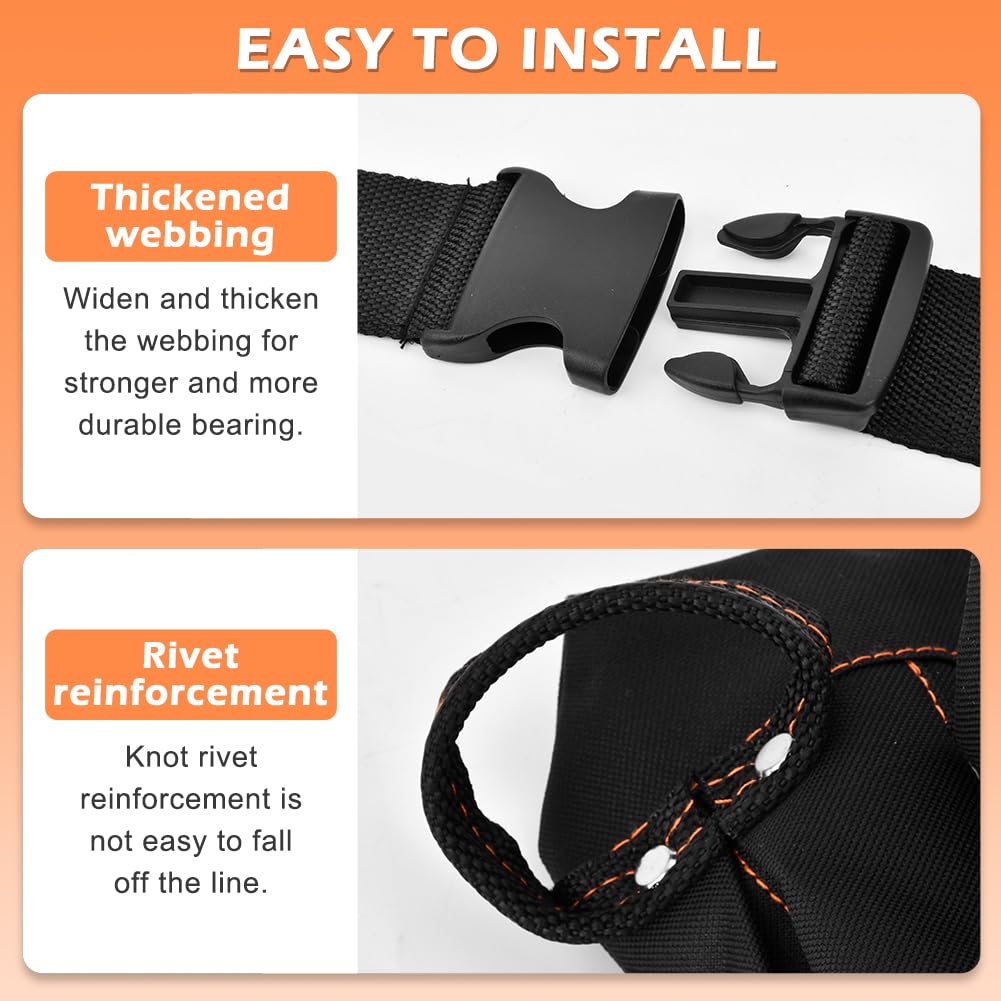8 Pockets Tool Pouch Utility Waist Bag with Adjustable Belt Z377