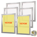 6 Pieces Aluminum Silk Screen Frame with 110 Count Nylon Mesh E7996
