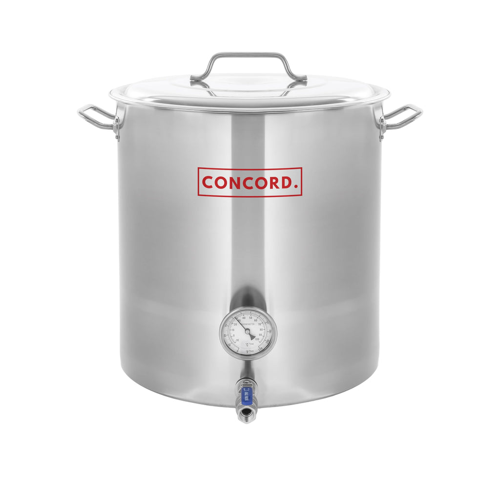 Stainless Steel 40 QT Stock Pot + Propane Burner E6178