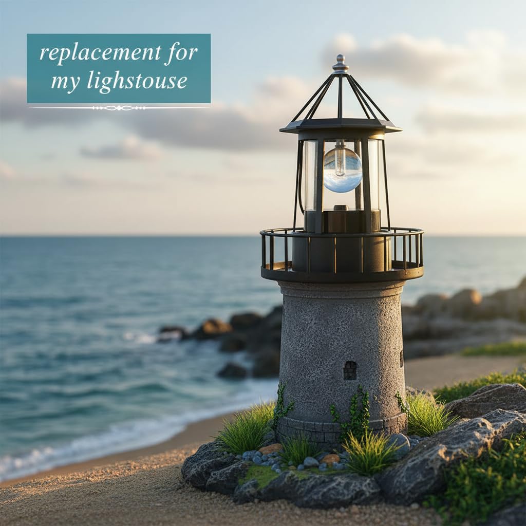 Solar Lighthouse Lamp IP65 Waterproof Outdoor Solar Light O570610