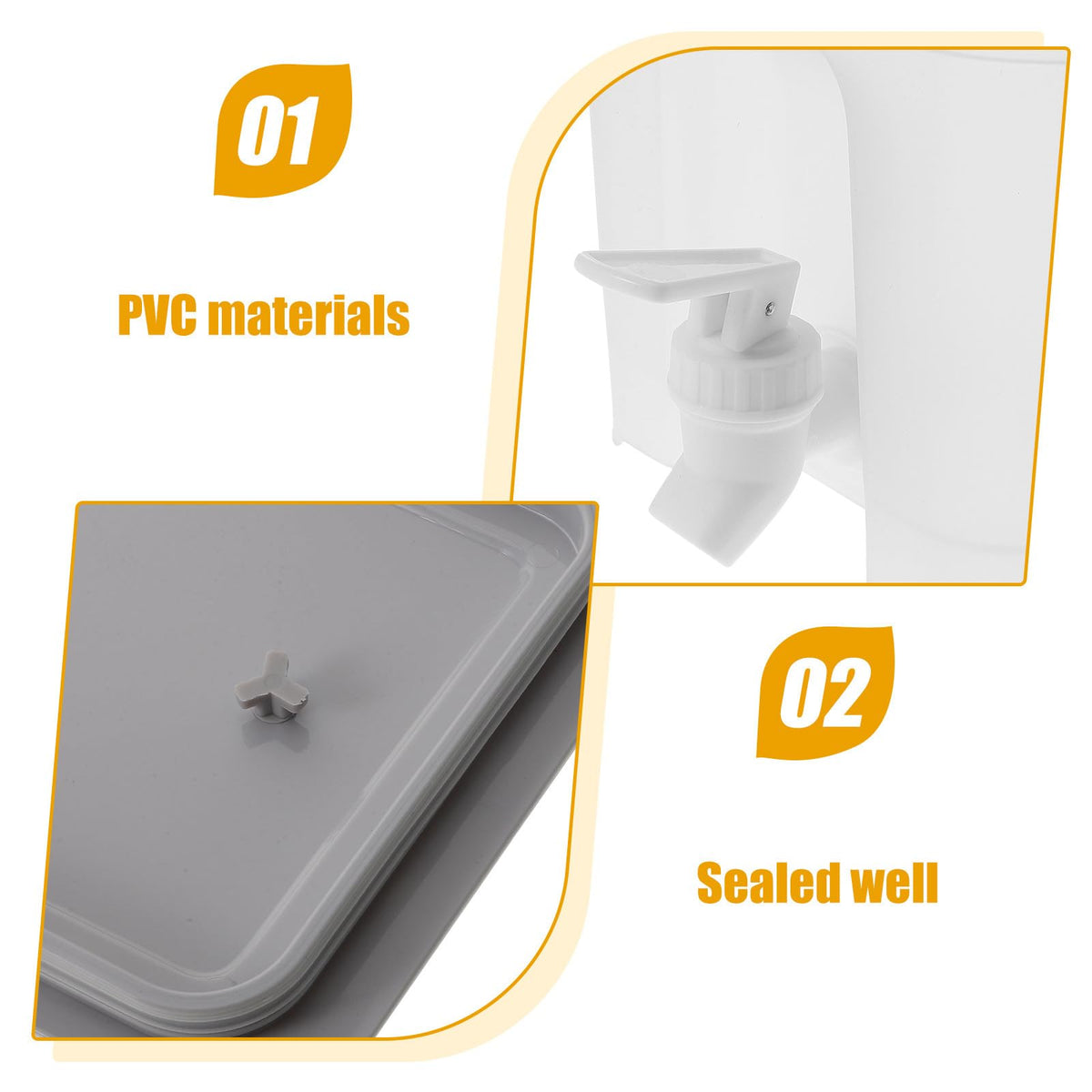 4L Water Jug with Faucet and Lid L6763