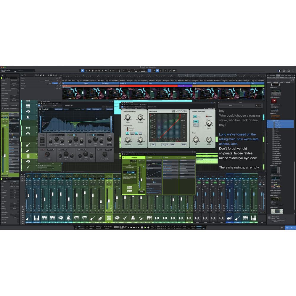USB Audio Interface Bundle with Studio Monitors, Microphone, Headphones and Stands Z1642