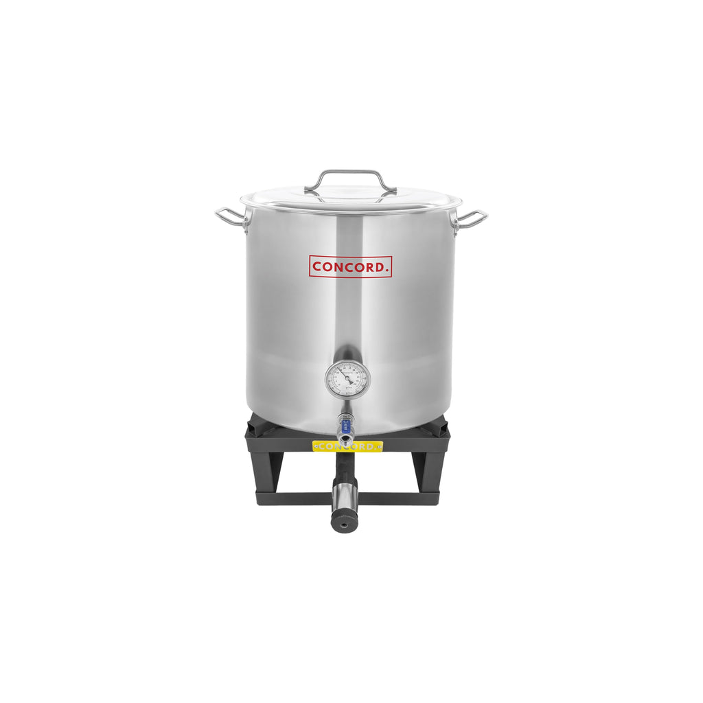 Stainless Steel 40 QT Stock Pot + Propane Burner E6178