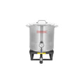 Stainless Steel 40 QT Stock Pot + Propane Burner E6178