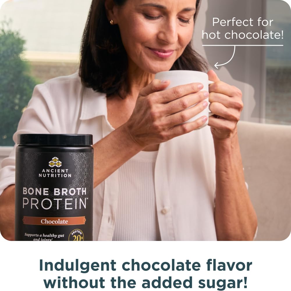Grass Fed Bone Broth Protein Powder, Chocolate W361