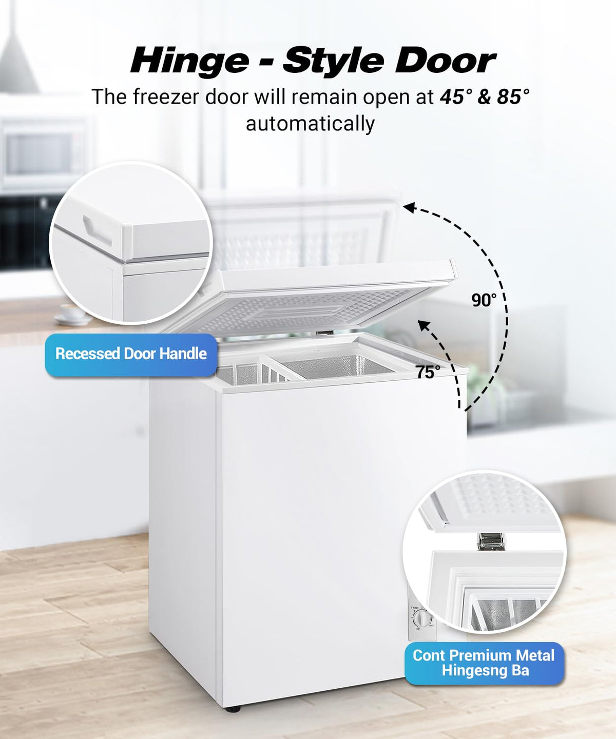 5.0 cu.ft Chest Freezer with Temperature Control B3935