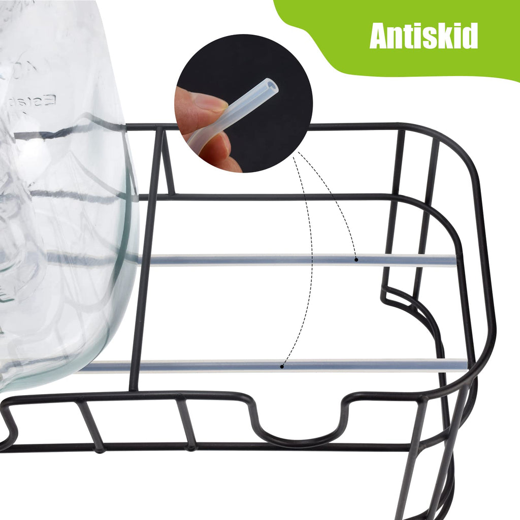 1 Gallon Glass Drink Dispenser with Stand and Spigot B432