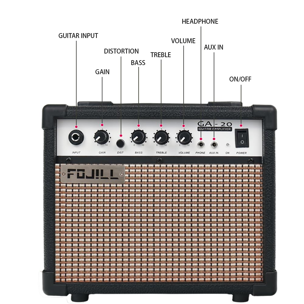 Fire Red Electric Guitar Kit Set with 20W Amplifier R5023