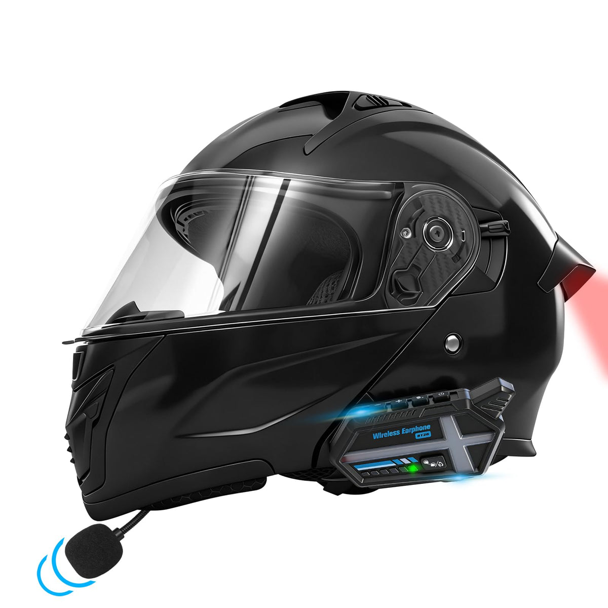 DOT Certified Flip-Up Dual Visor Bluetooth Modular Motorcycle Helmet U67304
