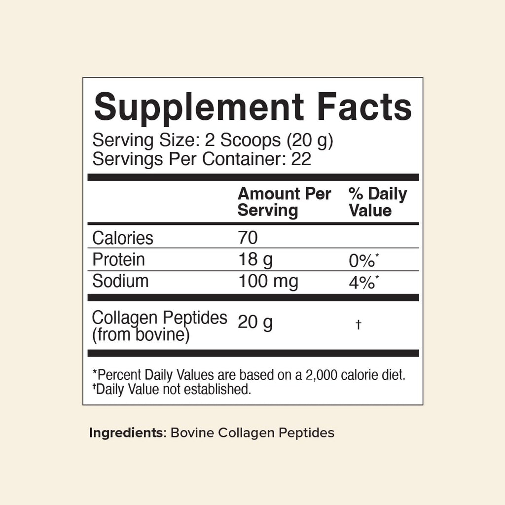 Collagen Peptides Powder Unflavored 16 oz K296