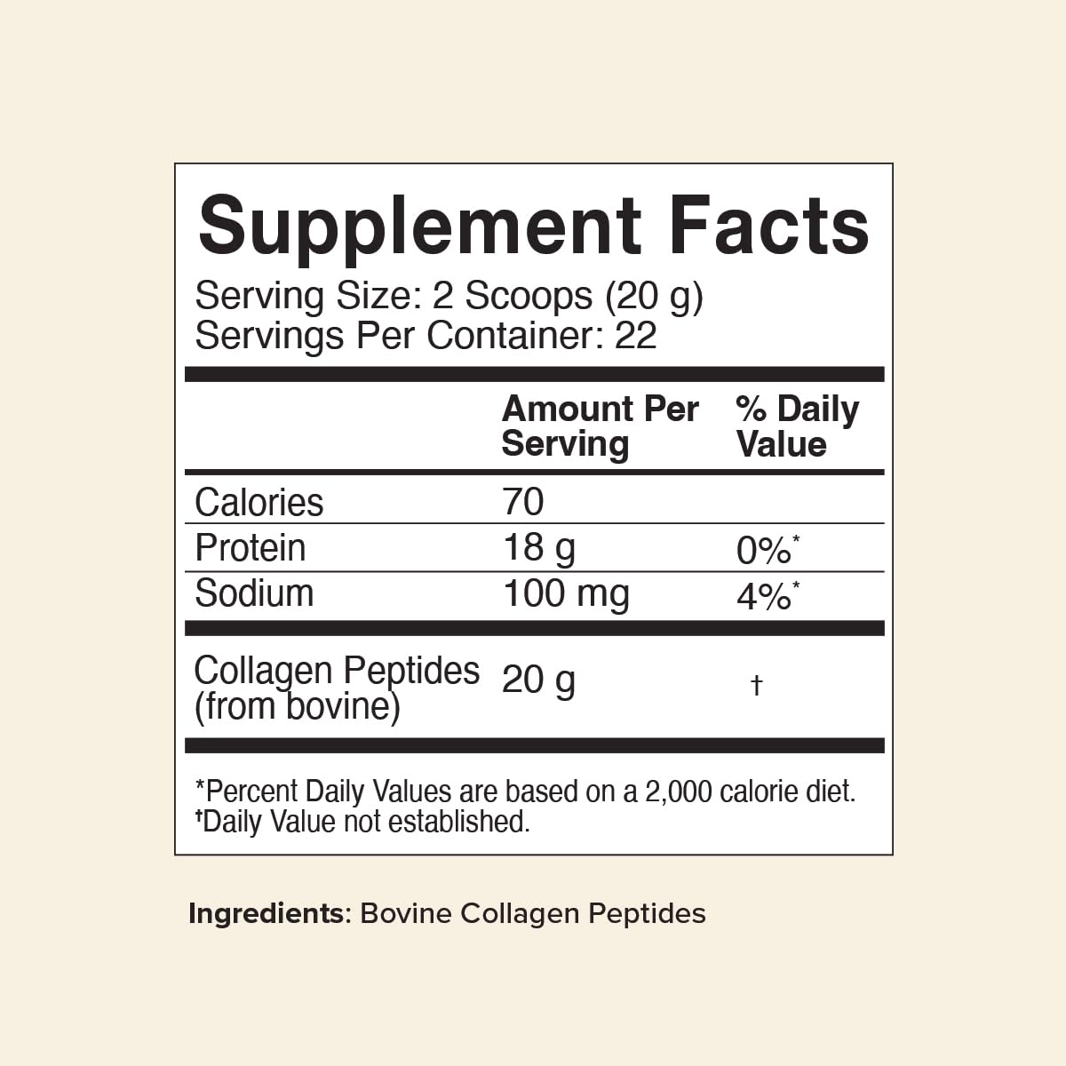 Collagen Peptides Powder Unflavored 16 oz K296