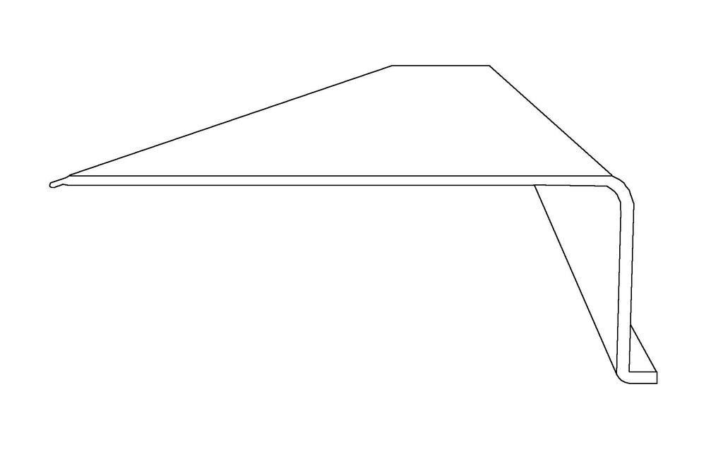 Ribbed Acrylic Replacement Lens L-Shape 2-3/4 x 1 x 24" Q98697