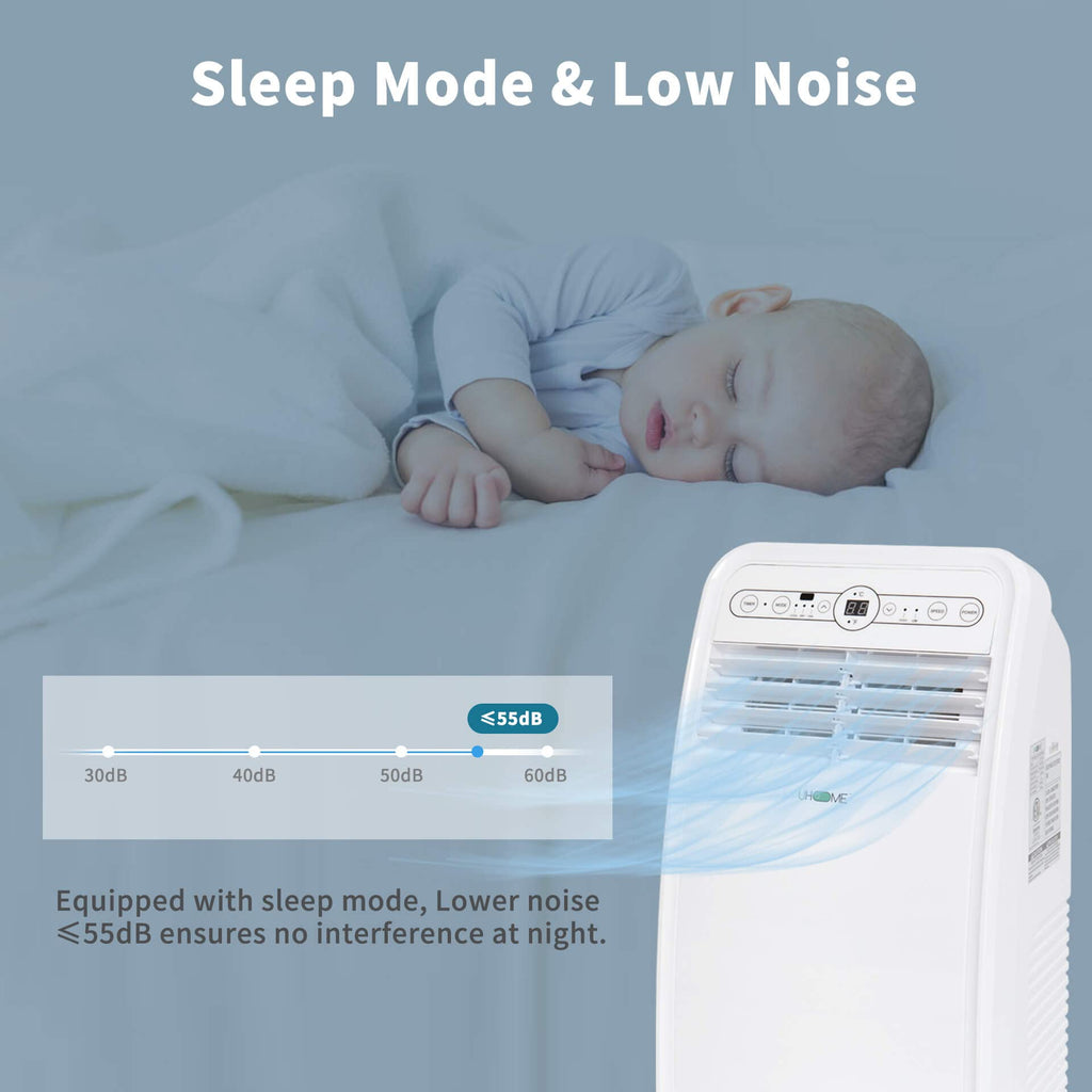 8000 BTU White Portable Air Conditioner D729
