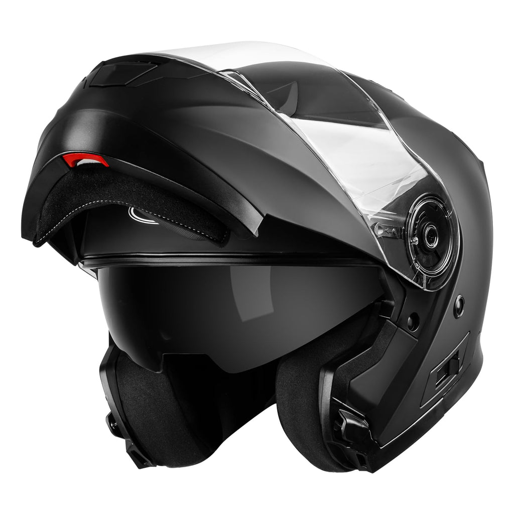 DOT Approved Full Face Motorcycle Helmet with Flip Up Dual Visor K446064