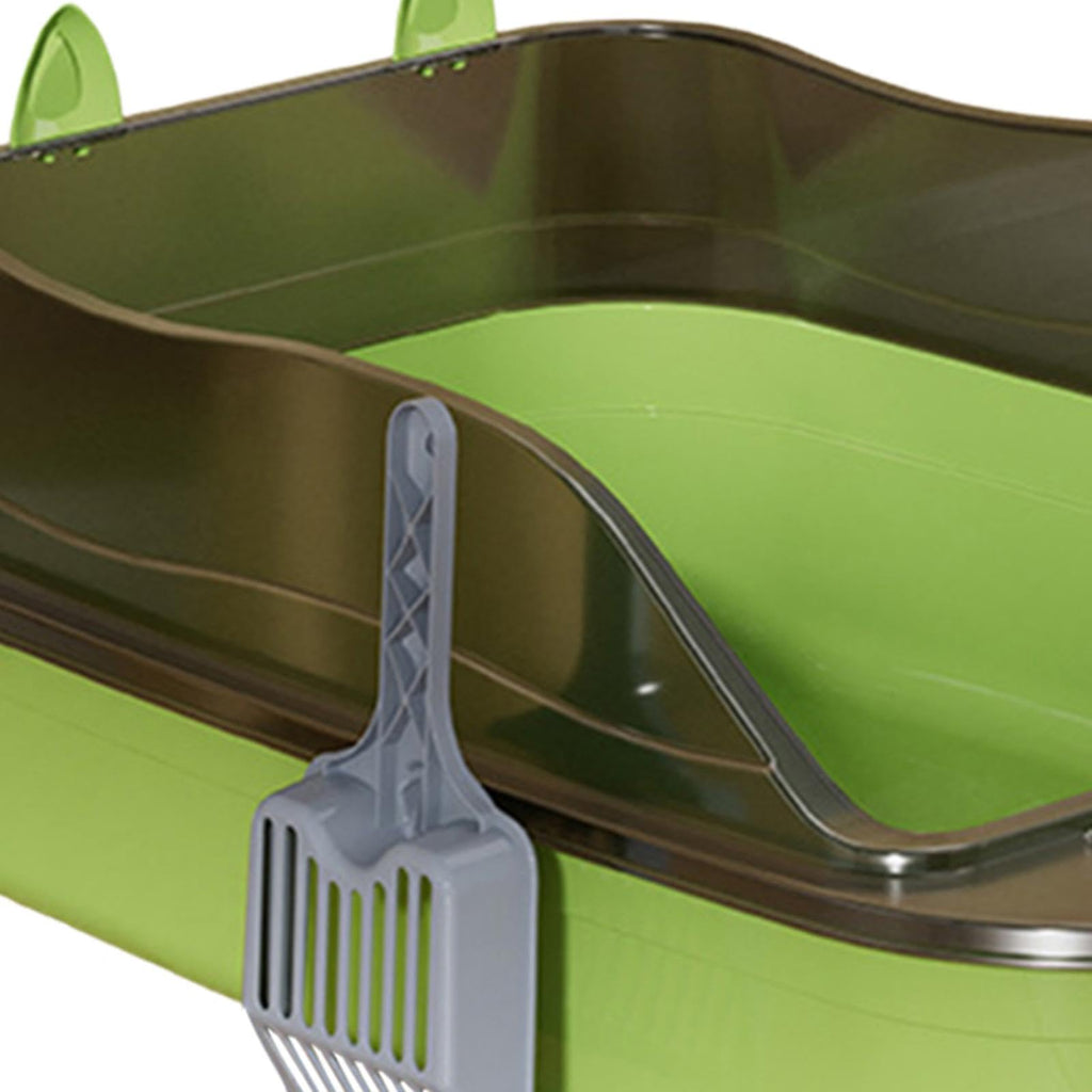 Green Semi Closed Sifting Cat Litter Box V312