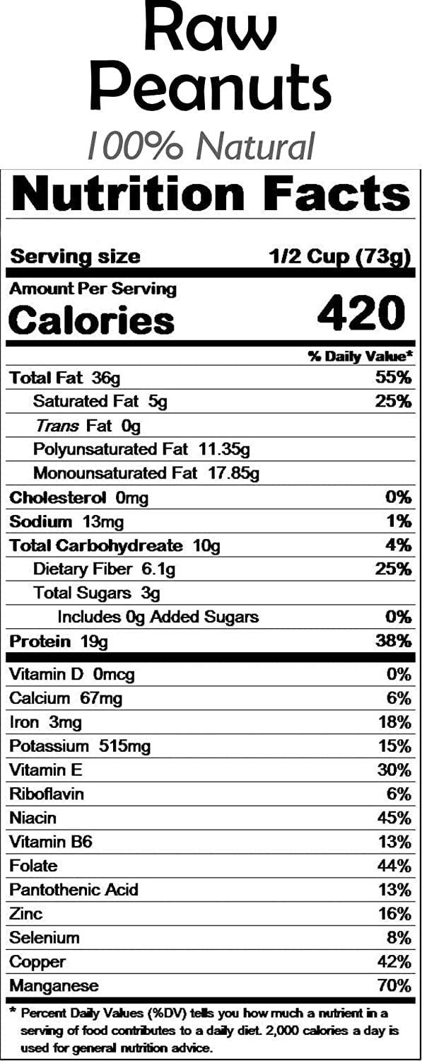 Raw Whole Peanuts With Skin 25lbs Bulk Box Q593410
