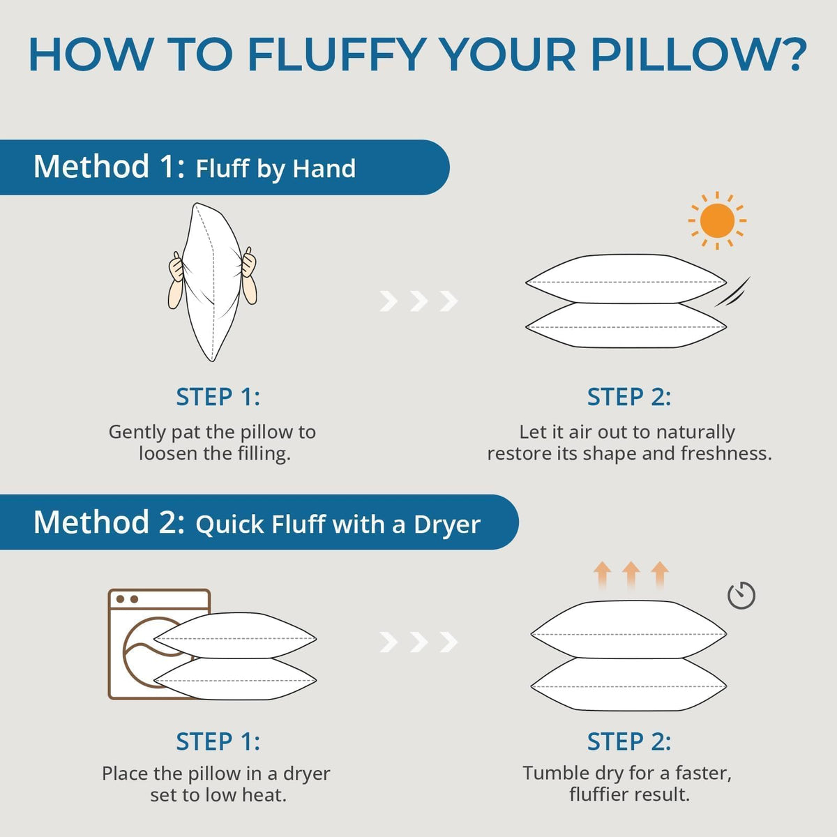 King Size Down Alternative Pillows Set of 2 L29619
