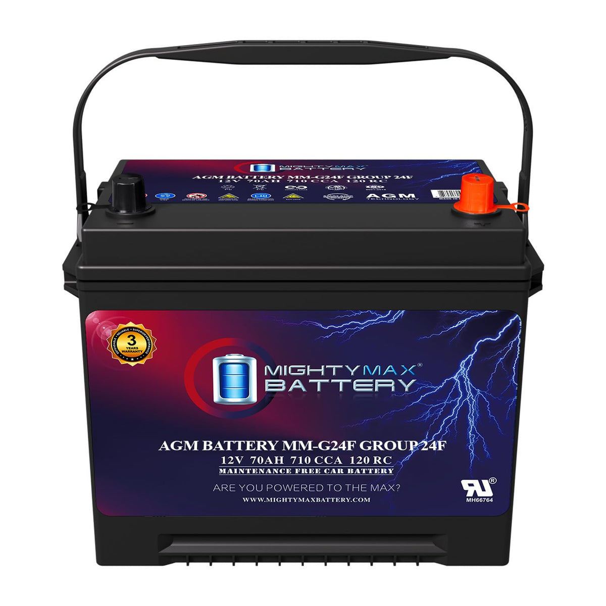 12V 70Ah AGM Replacement Battery E88321