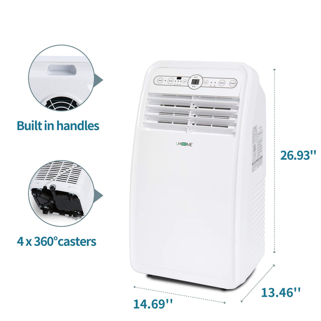 8000 BTU White Portable Air Conditioner D729