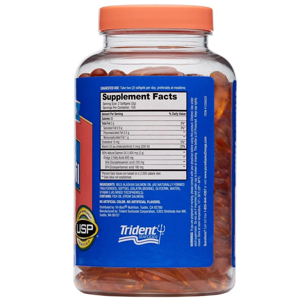 Wild Salmon Oil 1000 mg Softgels Z5824