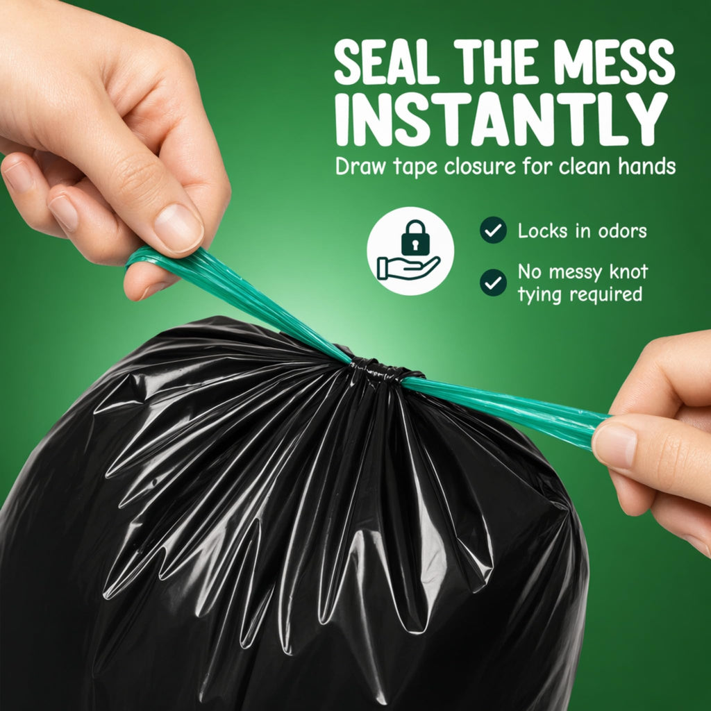 Black Dog Waste Can Liners 50pcs 27.5"x29" U8742