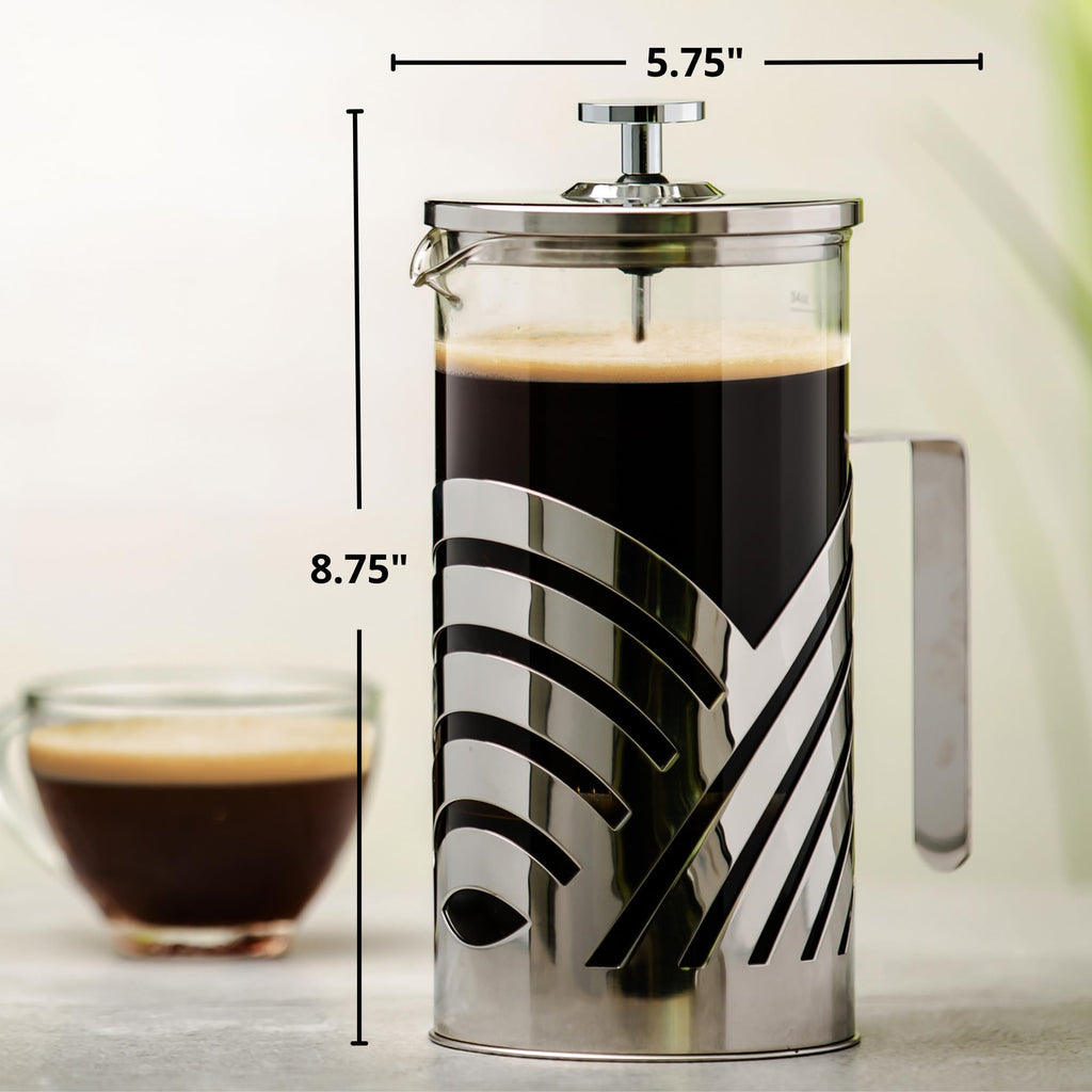 French Press Coffee Maker 34oz with 4 Filters I72899