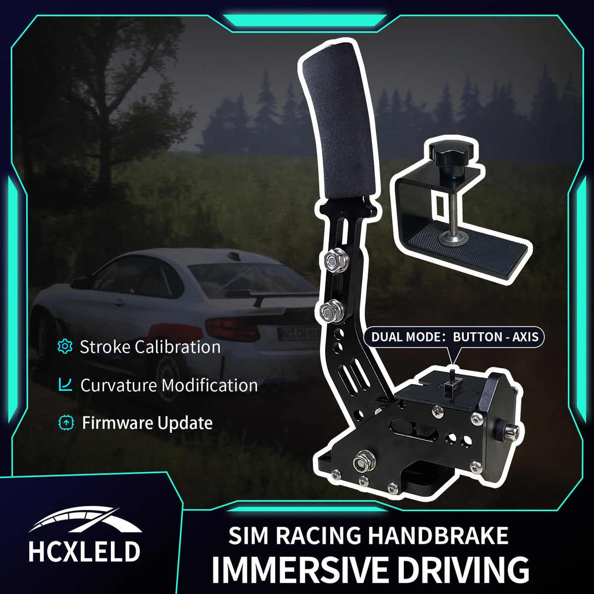 Sim Racing Handbrake with Table Clamp L988298