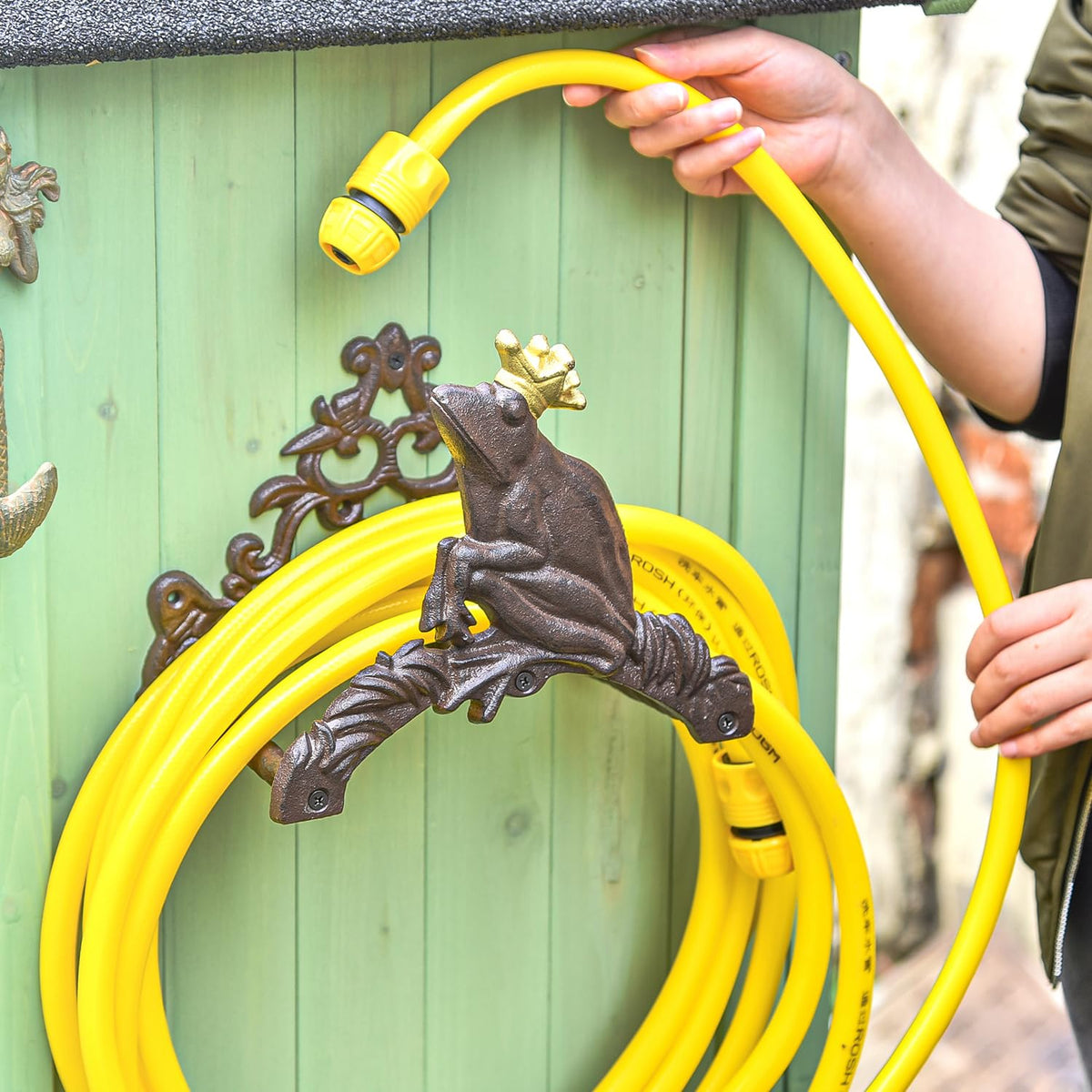 Cast Iron Wall Mounted Garden Hose Holder H419534
