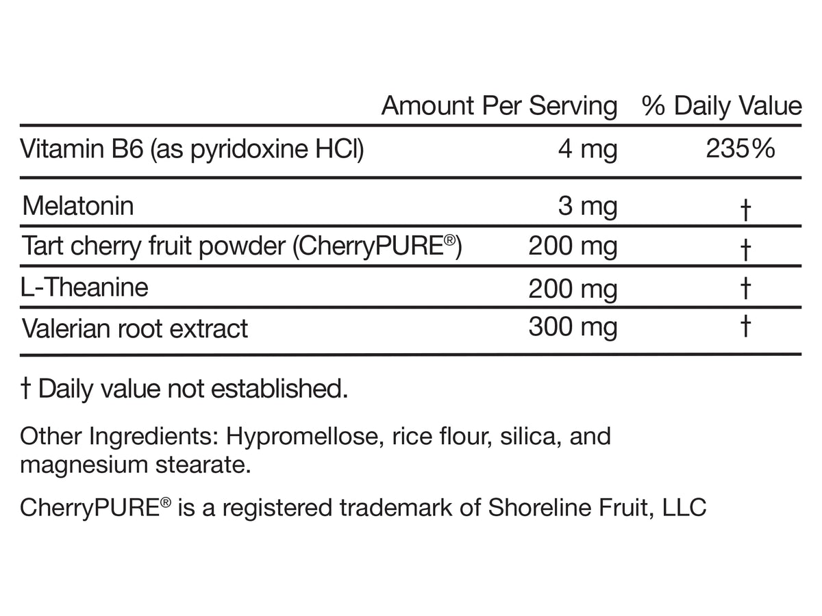 Melatonin L-Theanine Valerian Root Capsules O16841