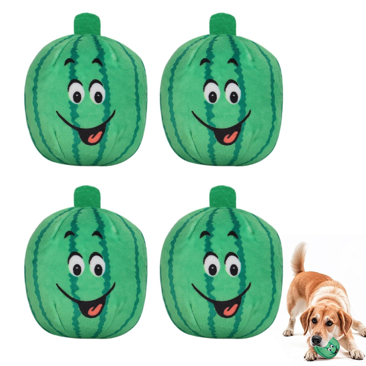 4Pcs Squeaky Plush Dog Toys R418
