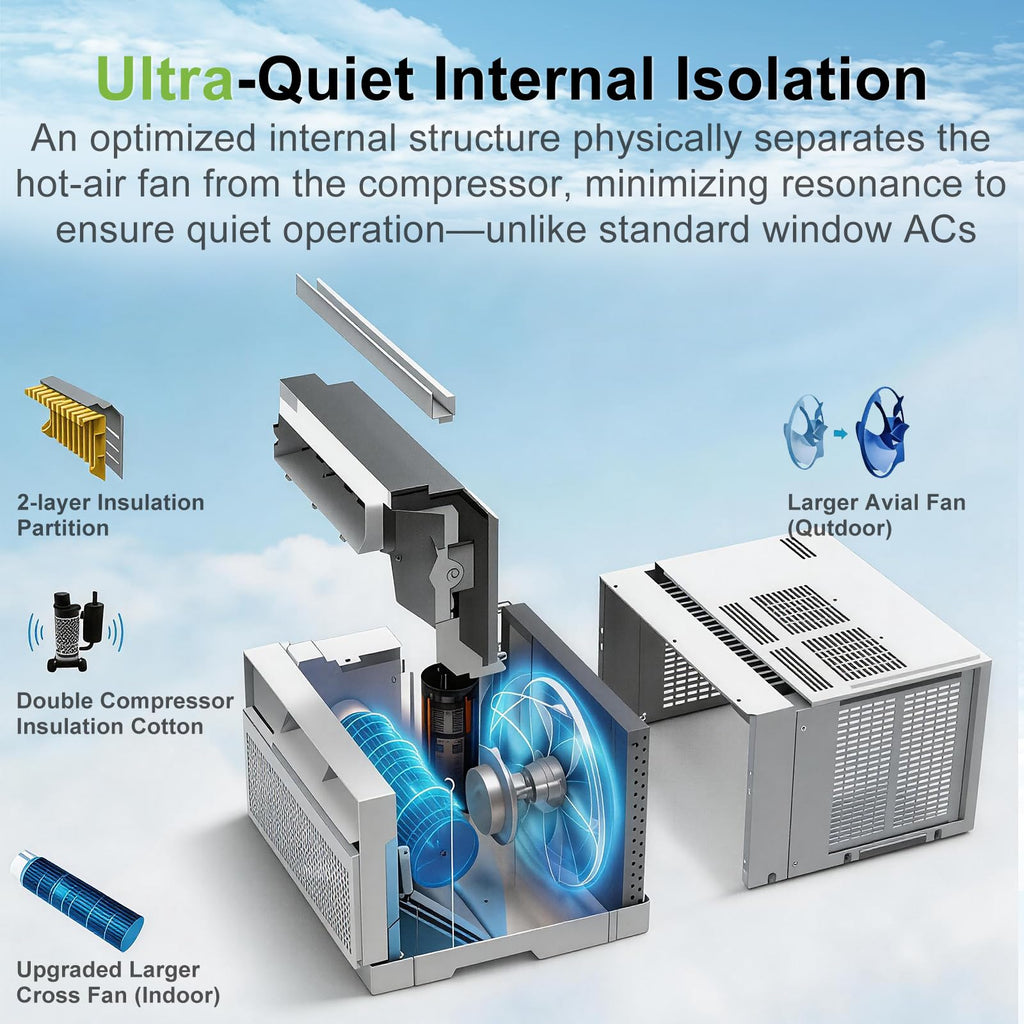 WiFi Enabled 10,000 BTU Smart Inverter Window Air Conditioner R1517