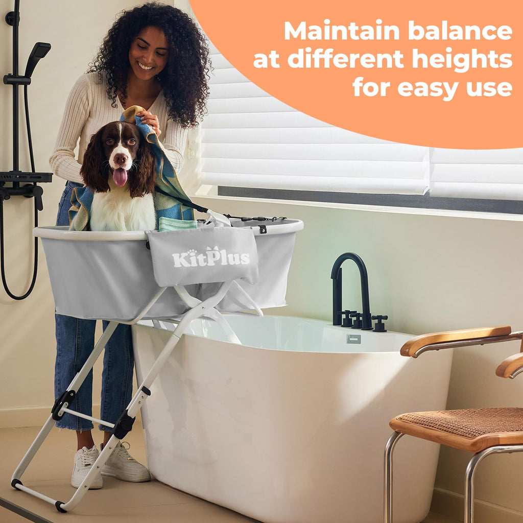 Portable 5 Height Adjustable Dog Bathtub V254