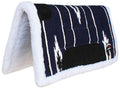 24"x24" Cotton Acrylic Fleece Padded Western Saddle Pad Navy I76946
