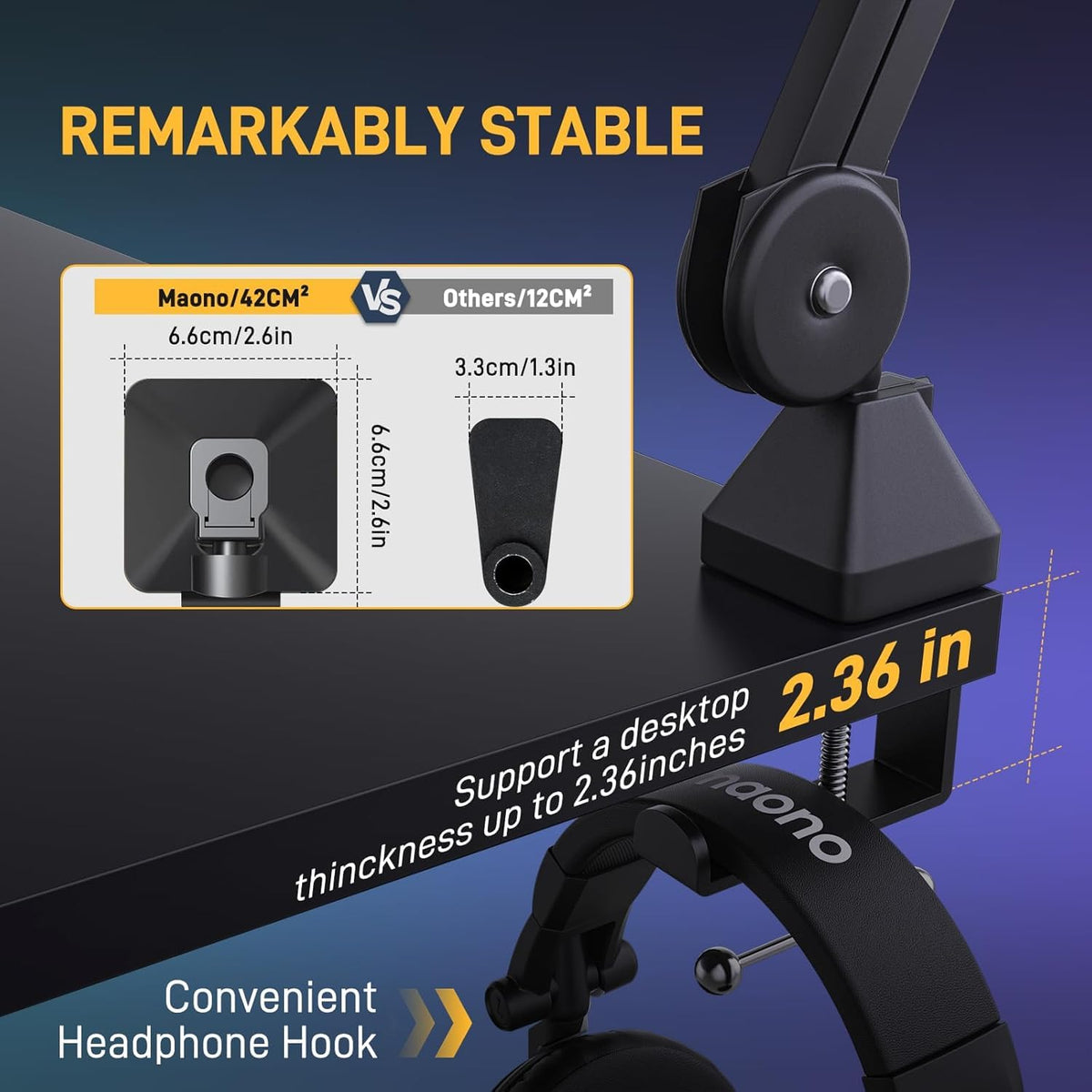 Dynamic Microphone Kit with Boom Arm V769