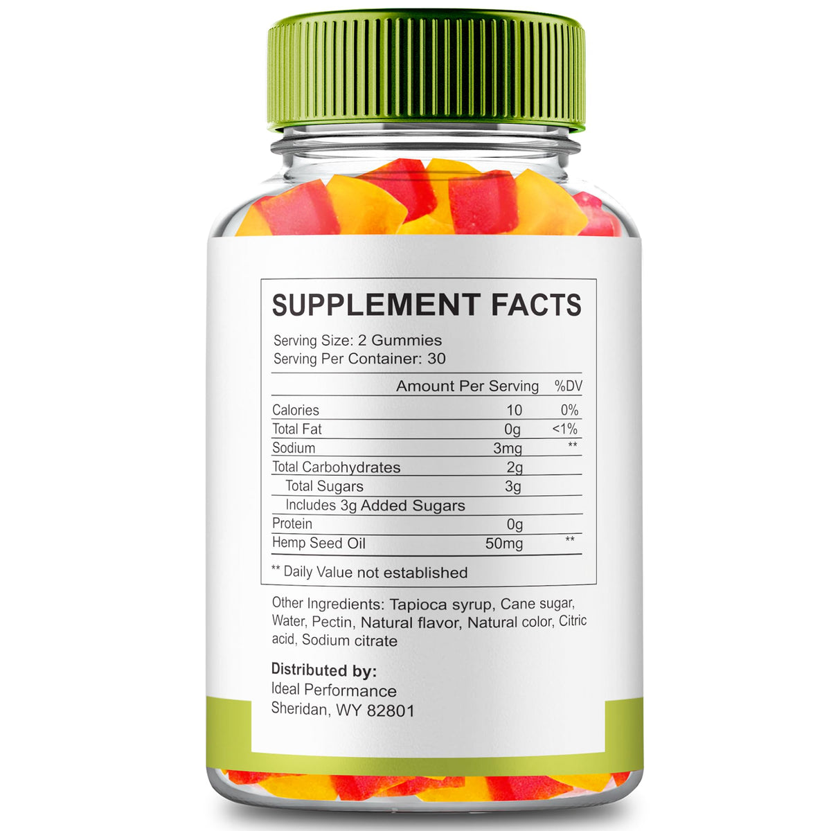 60 Gummies Hemp Gummies with Hemp Seeds Organic Extract P721561