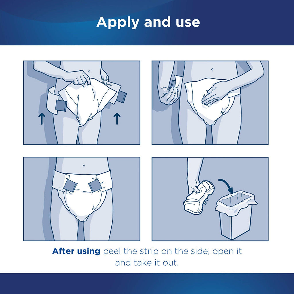 Adult Incontinence Briefs Medium Heavy Absorbency 96ct Case K526